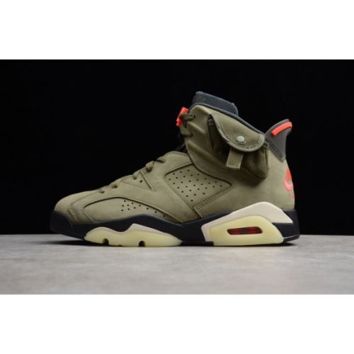 Travis Scott Air Jordan 6 Medium Olive Cactus Jack CN1084-200