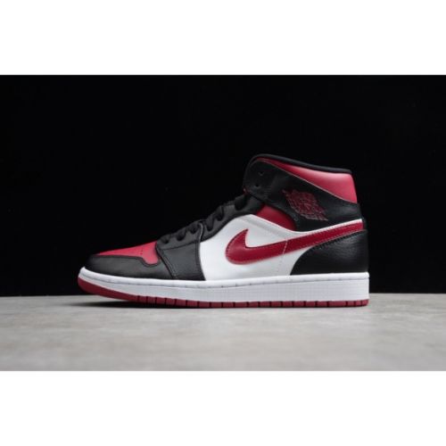 Air Jordan 1 MID bred toe 554724-066