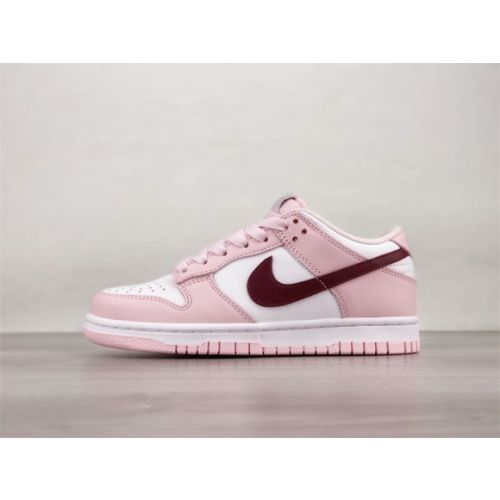 Women's Nike Dunk Low Pink Foam Red White CW1590-601