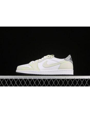 Jordan 1 Retro Low White Ghost Green Black DM7837-10R