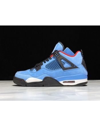 Travis Scott x Air Jordan 4 Houston Oilers University Blue 308497-406